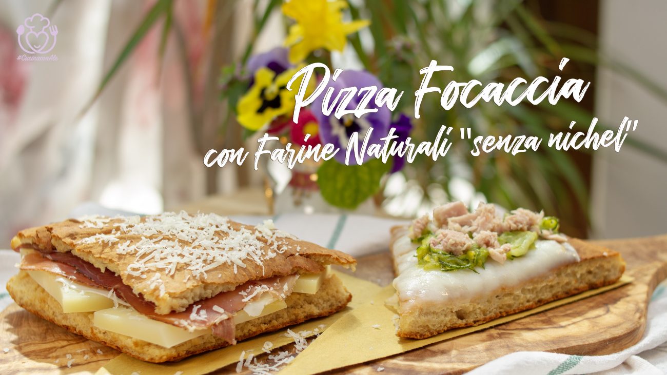 Pizza Focaccia con Farine Naturali, Senza Nichel e Senza Lievito, Pronta in 5 Minuti