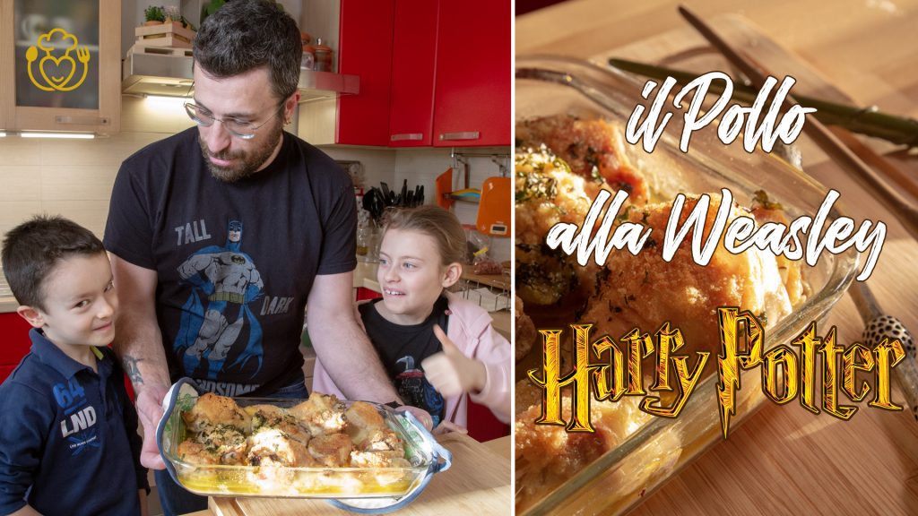Pollo al Forno alla Weasley, la GlutenFreeFamily Cucina la Ricetta Fantastica di Harry Potter