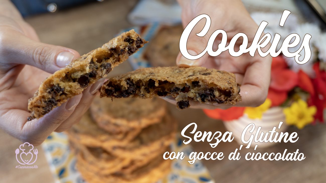 American Cookies Senza Glutine – Deliziosi Biscotti con Gocce di Cioccolato, Ricetta Facile e Veloce