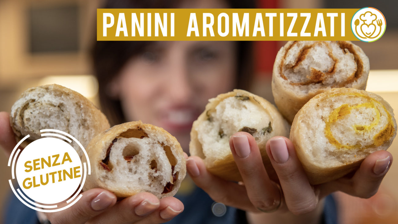 Panini All’Olio Aromatizzati Senza Glutine Con Spezie, Capperi e Pomodori Secchi