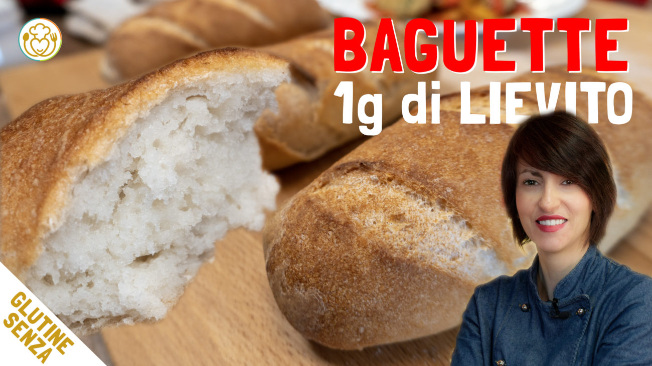 Pane a Baguette Senza Glutine con Poco Lievito (Solo 1 grammo)