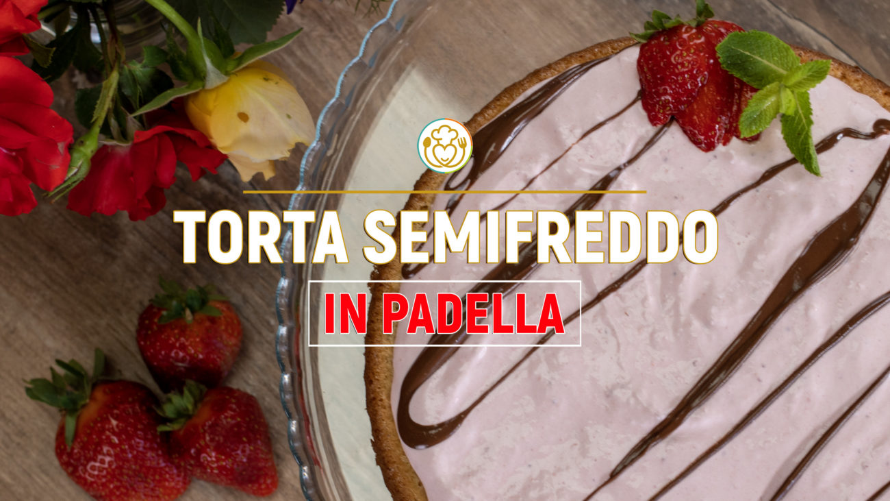 Torta Fredda Fragola e Cioccolato con Pan di Spagna in Padella