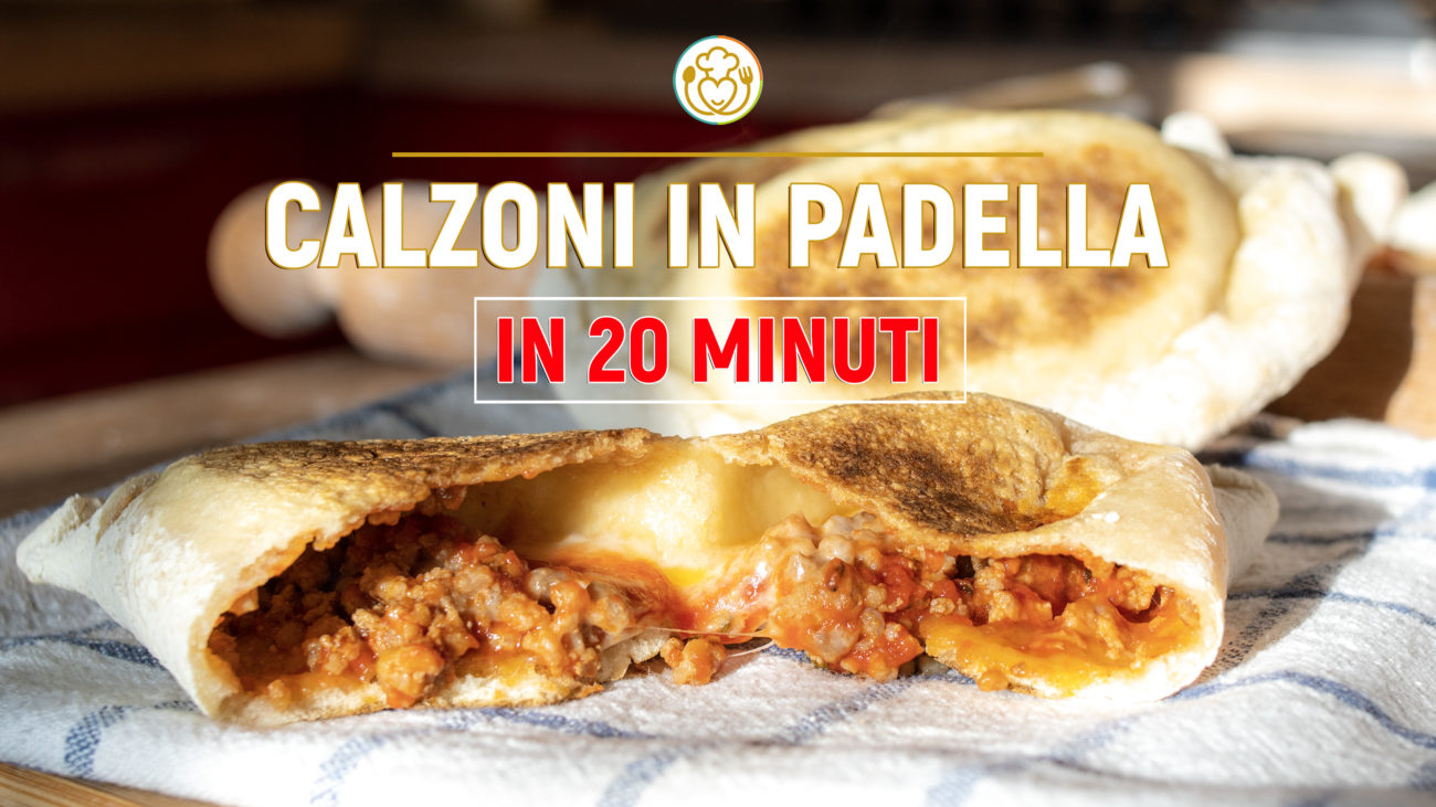 Calzoni in Padella in 20 minuti Senza Forno [Solo 4 Ingredienti – Senza Lievito]