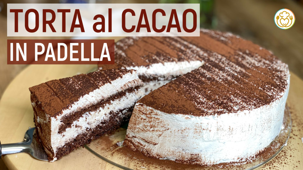 Torta al Cacao in Padella con Panna Senza Glutine, Torta delle Feste in Meno di un’Ora